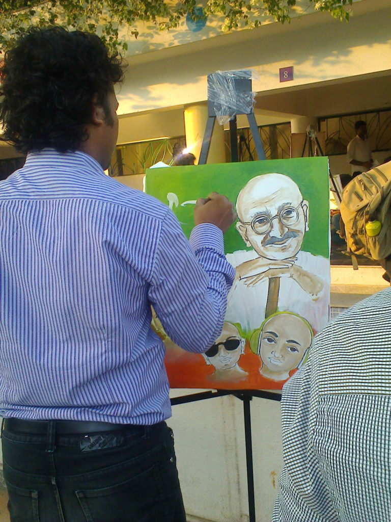 Portrait of Gandhi