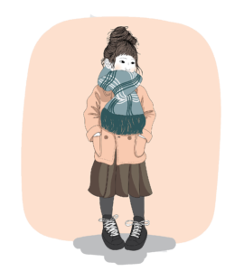 Girl Wearing winter clothing